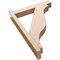 Ekena Millwork 6-in W x 30-in D x 42-in H Funston Block Rough Cedar Woodgrain TimberThane Outlooker, Primed Tan OUTUR060X30X42FST44RCPR - alternate 3